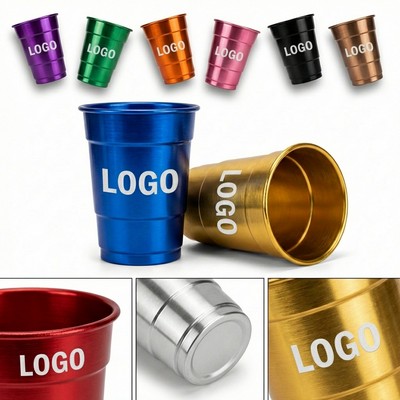 Recyclable Aluminum Cup Set of 4 Colors for Parties, Camping and Beverages