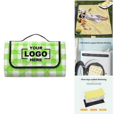 79"x79" Soft Durable Foldable Picnic Blanket Mat