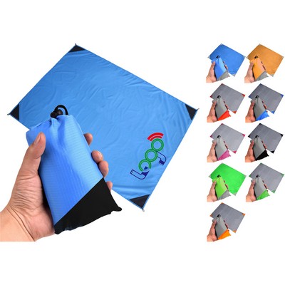 Pocket Picnic Blanket Sandproof Lightweight Tarpaulin