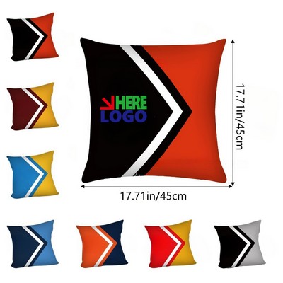 18x18" Full Color Throw Pillow Cover
