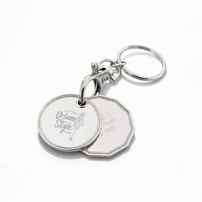 Shopping Cart Token (1 Quarter and 1 Dollar Size Coins)