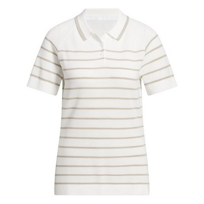 adidas Ladies Ultimate365+ Stripe Knit Polo