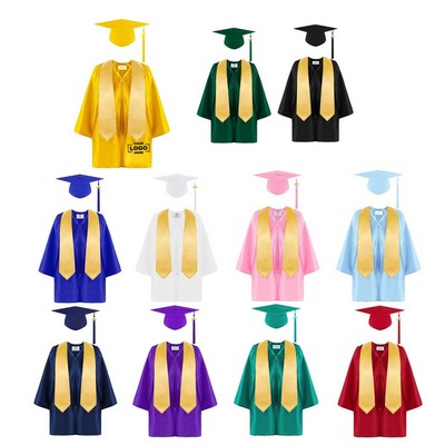 Premium Child Graduation Cap Gown Set