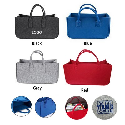 Customizable Felt Tote Bag