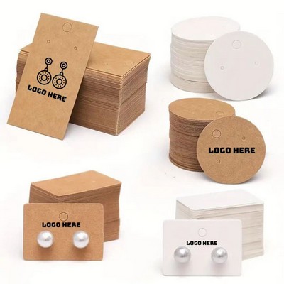 Kraft Jewelry Display Cards