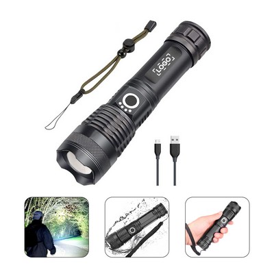 Strong USB Zoom Flashlight