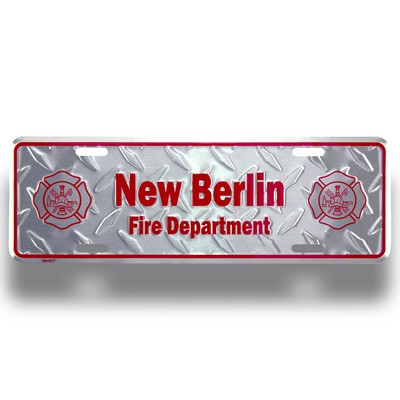 Custom Embossed Auto Rider Plate (4"x12")