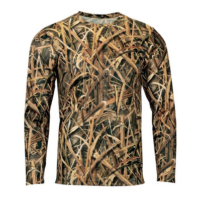 Paragon Men's Oxford Performance Camo Print Long Sleeve T-Shirt - 237