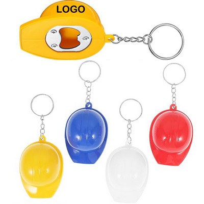 Safety Helmet Bottle Opener Keychain