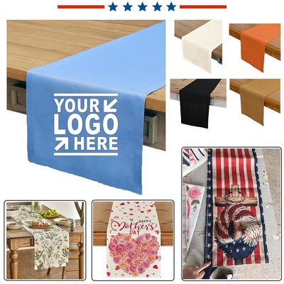 71x13" Burlap Table Runner