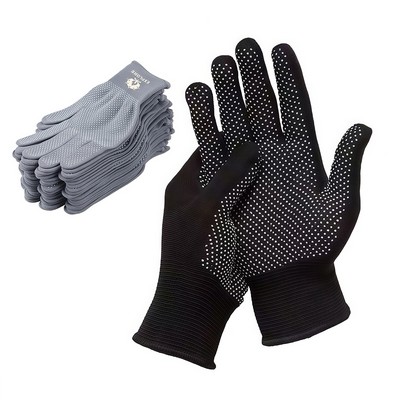 Thin Nylon Dot Grip Safety Work Gloves
