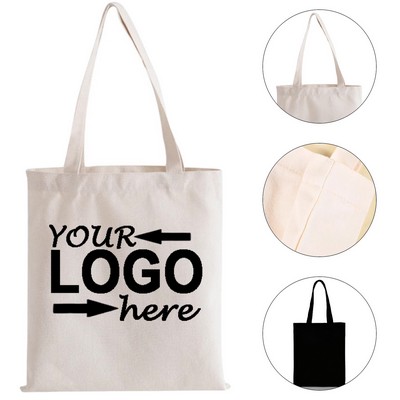 Extended Handle Canvas Tote Bag for Shoulder & Hand Carry
