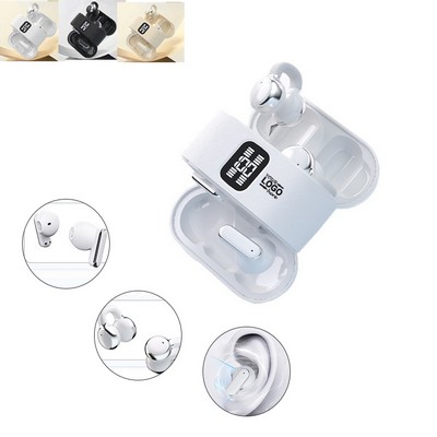 2 Pairs Clip-On Semi-In-Ear Long Battery Wireless Earbuds