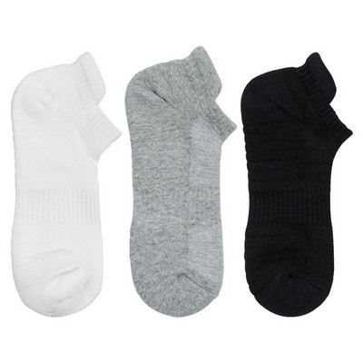 Jacquard Knit Cotton Crew Socks