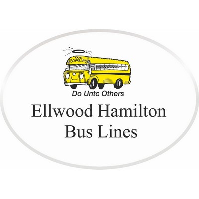 Promotional Badges / Oval (3"x2 1/8")