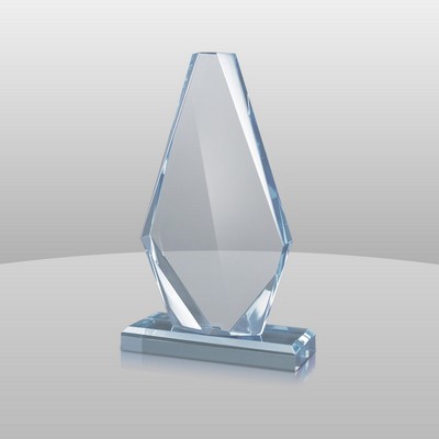 Blue Acrylic Pinnacle Award I (8 1/4"x5"x2")