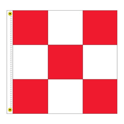 Free Flying Checker Drape Flag (3' x 3')