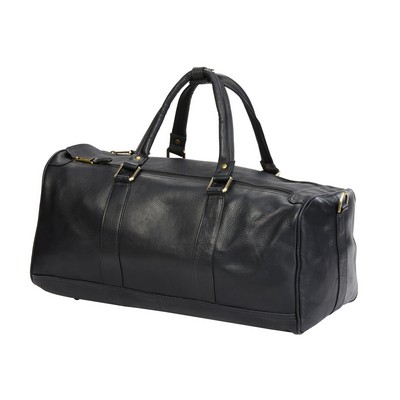 Simple Leather Duffel Gym Bag