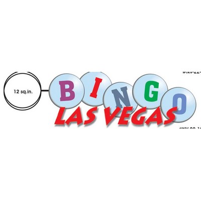 Las Vegas Bingo Key Chain w/Clear Mirrored Back (12 Square Inch)