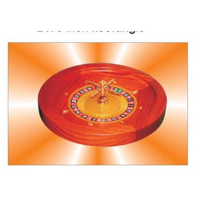 Roulette Table Rectangle Badge/Button w/ Bar Pin (2"x3")