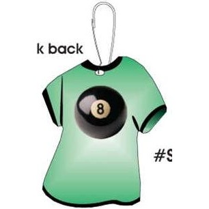 8 Ball T-Shirt Zipper Pull