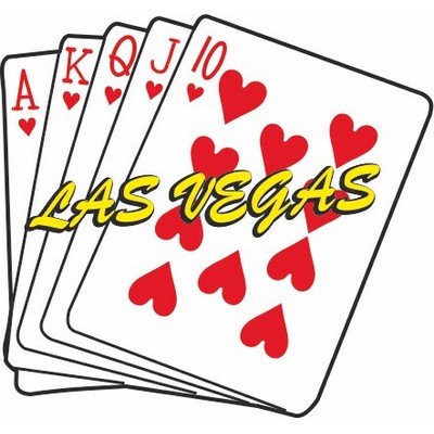 Hearts Royal Flush Magnet w/ Full Magnet Back (4 Square Inch)