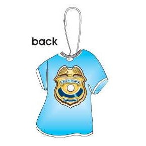 Police Badge T-Shirt Zipper Pull