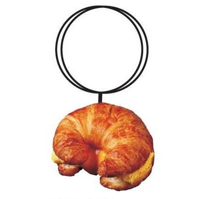 Croissant Executive Key Chain w/Mirrored Back (4 Square Inch)