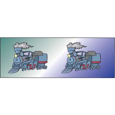 Steam Engine Panoramic Badge w/ Bar Pin (1 5/8"x4 5/8")