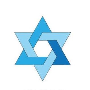 Star Of David Executive Magnet w/ Full Magnetic Back (6 Square Inch)