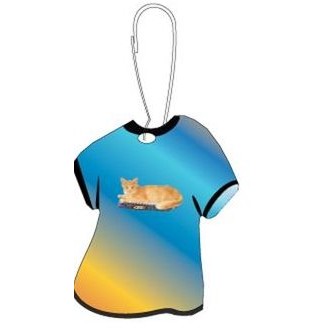 Angora Cat T-Shirt Zipper Pull
