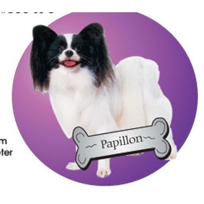 Papillon Dog Acrylic Coaster w/Felt Back