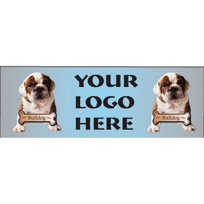 Bulldog Panoramic Metal Photo Magnet