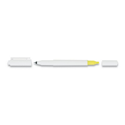 uni-ball® Combi White/Yellow Ballpoint Pen & Highlighter