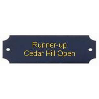 Laser Engraved Black Perpetual Plate (3-1/4" x 1")