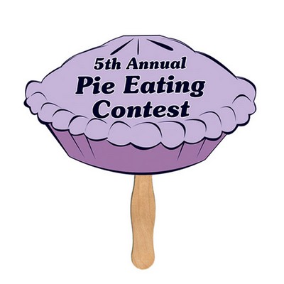 Pie Sandwiched Hand Fan