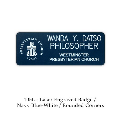 Laser Engraved Named Badge (2"x3")
