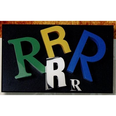 Reverse Channel Fabricated Stainless Finish 19" Letters w/ 1/2" Depth