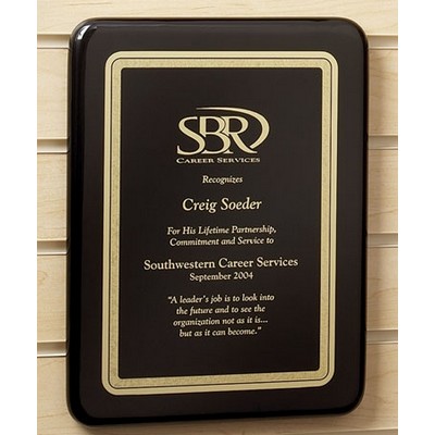 Black Rosewood Piano Finish Executive Plaque Award (9"x12")