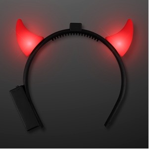 Light Up Red Devil Horns - BLANK