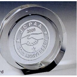 5¾" Circle Crystal Award