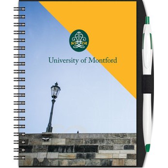 SlimLine Color™ ValueLine NotePad w/PenPort & Pen (5"x7")