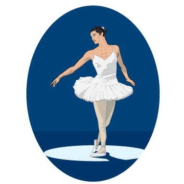 Ballerina Maxi Magnet (2 Square Inch)