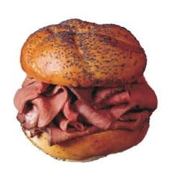 Roast Beef Sandwich Promotional Magnet w/ Strip Magnet (10 Square Inch)
