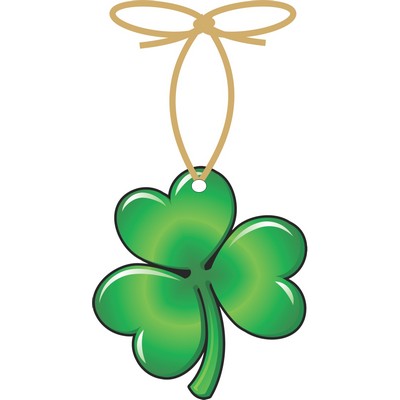 Shamrock Promotional Ornament w/ Black Back (10 Square Inch)