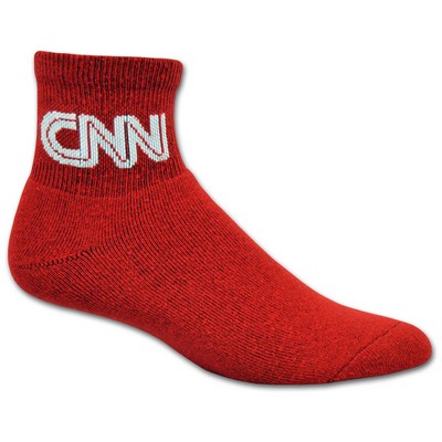 Made in the USA Full Cushion Anklet Sock w/Knit-In Logo