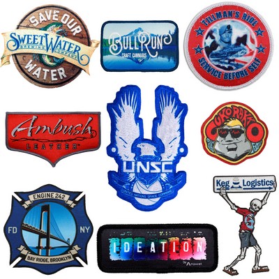Pin Pointe™ Full Color Embroidered Patches (2")
