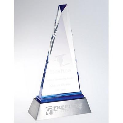 Needlepoint Optic Crystal Award (6"x 10¾")