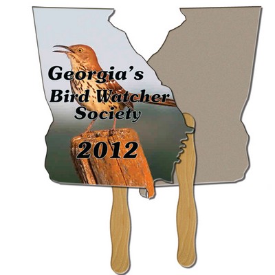 Georgia State Recycled Hand Fan