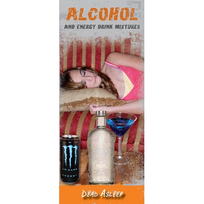 Alcohol & Energy Drink Mixtures: Dead Asleep Brochure Pamphlet
